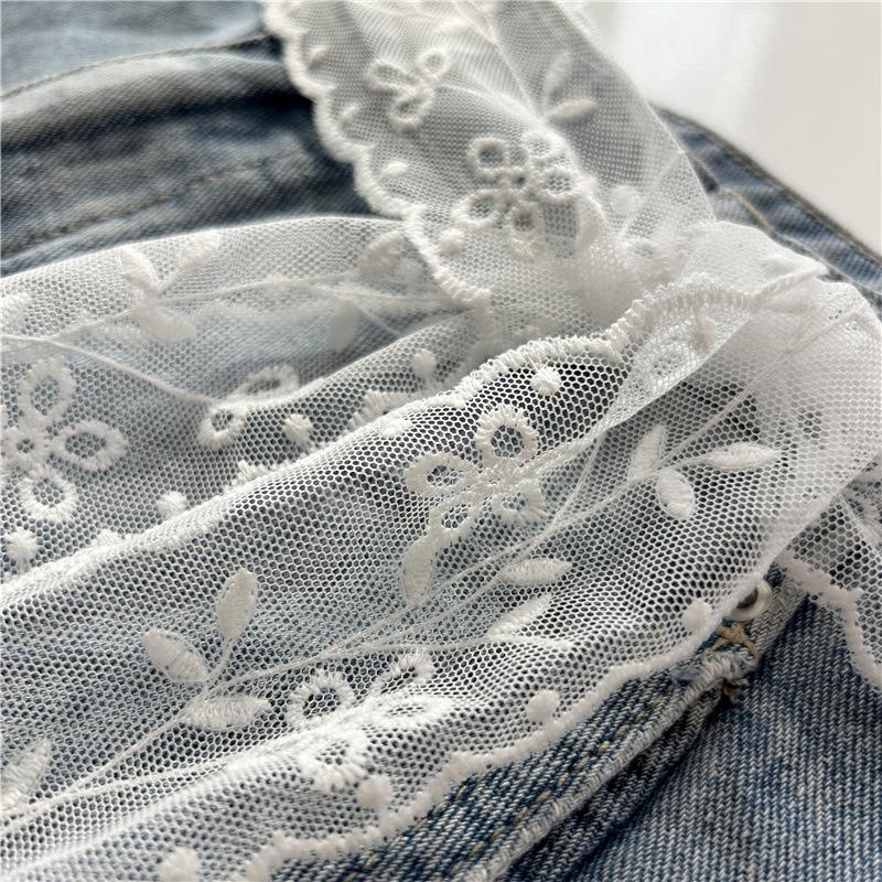 Sweet Lace Waistband for Women Adjustable Long Gauze Ribbon Bow Tie Belt Dress Jeans Accessory for Party Wear