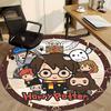 1pz Tappeto Harry Potter, Rotondo Antiscivolo Durevole Grande Dimensione Tappeto da Ufficio, Adatto per Ufficio, Bella Decorazione