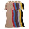 Spicy Girl Slim-Fit Trapezoid Neck Mid-Sleeve Fishtail Dress - Waist-Cinching, Figure-Flattering Skirt