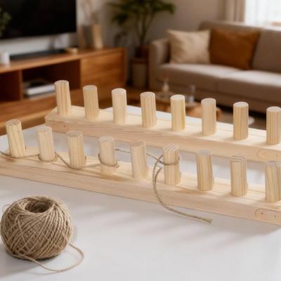 Verstellbares Chunky Blanket Webrahmen-Set Multi-Größe Handgemachtes Bastel-Strickwebrahmen-Gestell mit Installationswerkzeugen Holz-Strickwebrahmen