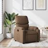 Vidaxl Foldable Armchair, Brown, Upholstered In Fabric