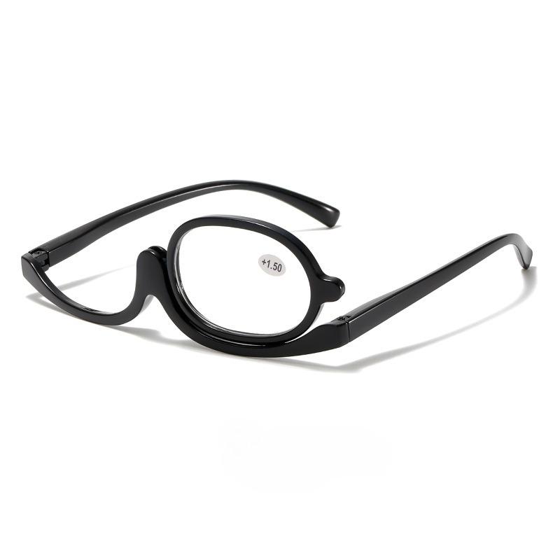 Magnifying Rotating Makeup Reading Glasses Women Flip Down Lenses Cosmetic Eyeglasses Folding Eye Make Up Eyewear