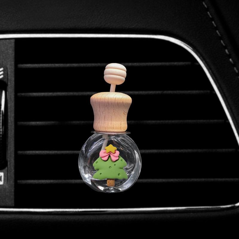 Creative Car Air Vent Perfume Clip - Christmas Ornament and Aromatherapy Bottle