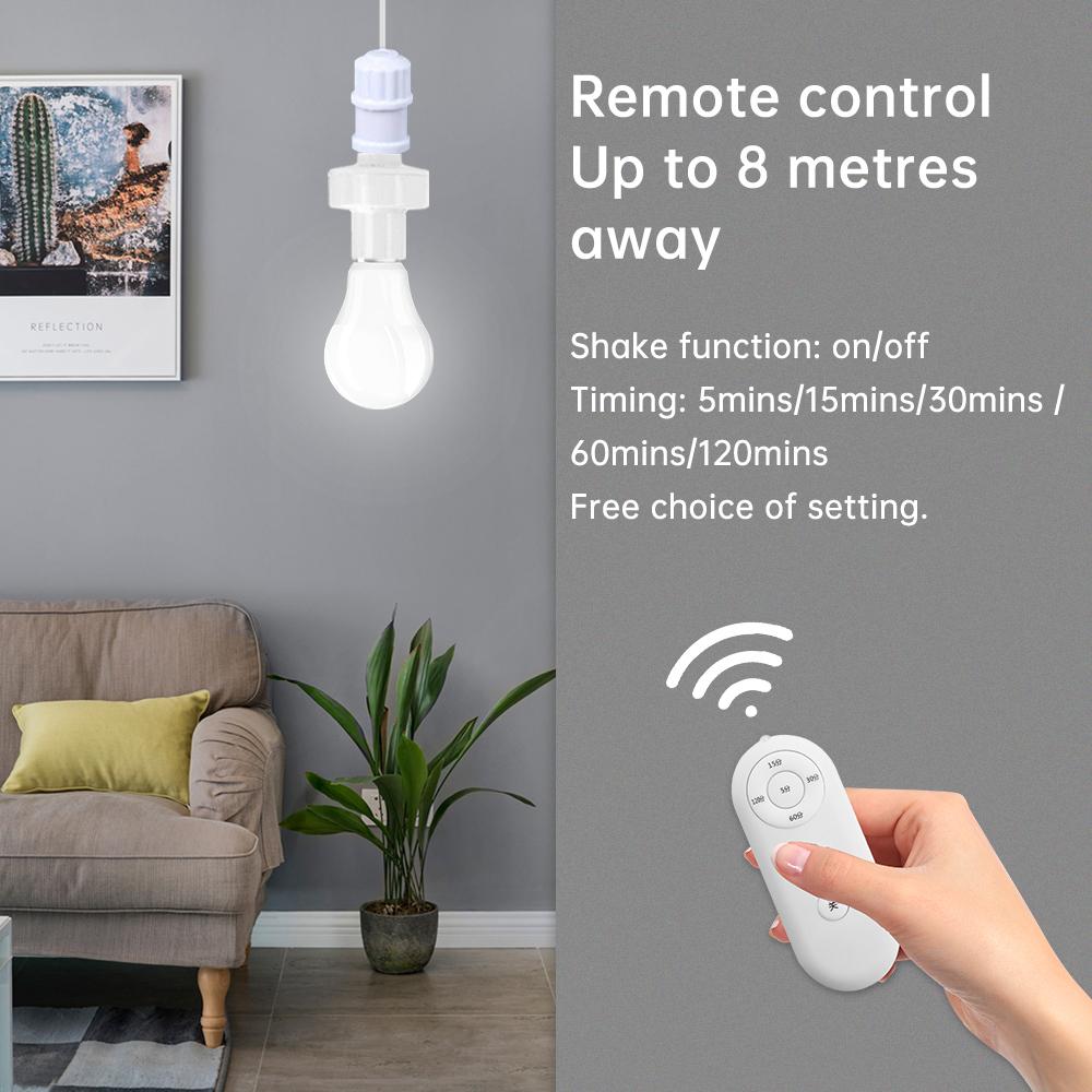 Smart Lamp Holder Wireless Remote Control Switch Delay conversion Holder Switch Controller AC110-240V for E27 Lamp