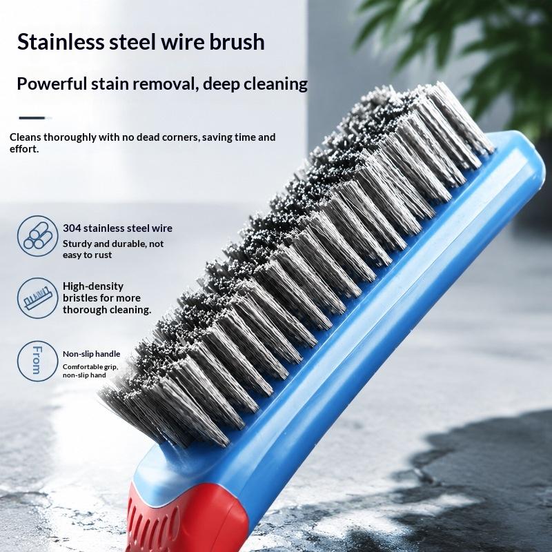 Heavy Duty Stainless Steel Wire Brush With Plastic Handle Perfect For Removing Rust Welding Slag Dirt And Paint