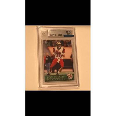 Used 2000 PACIFIC #403 TOM BRADY BGS 8.5