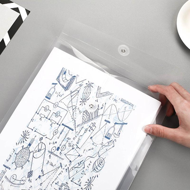 12 Stück A4 Aktenordner mit Schnurverschluss Büro Aktentaschen Wasserdichte PP Aktentasche Klarsichthülle für Erwachsene Büro