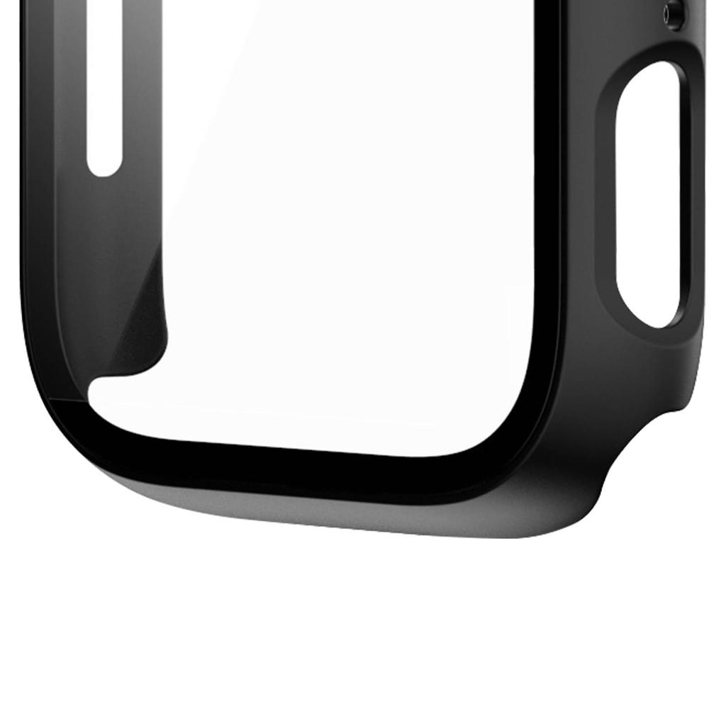 Watch Protective Case Screen Protector Cover Tempered Film for IWatch 1 2 3 4 5 6 7 8 Black 45mm   1.77in