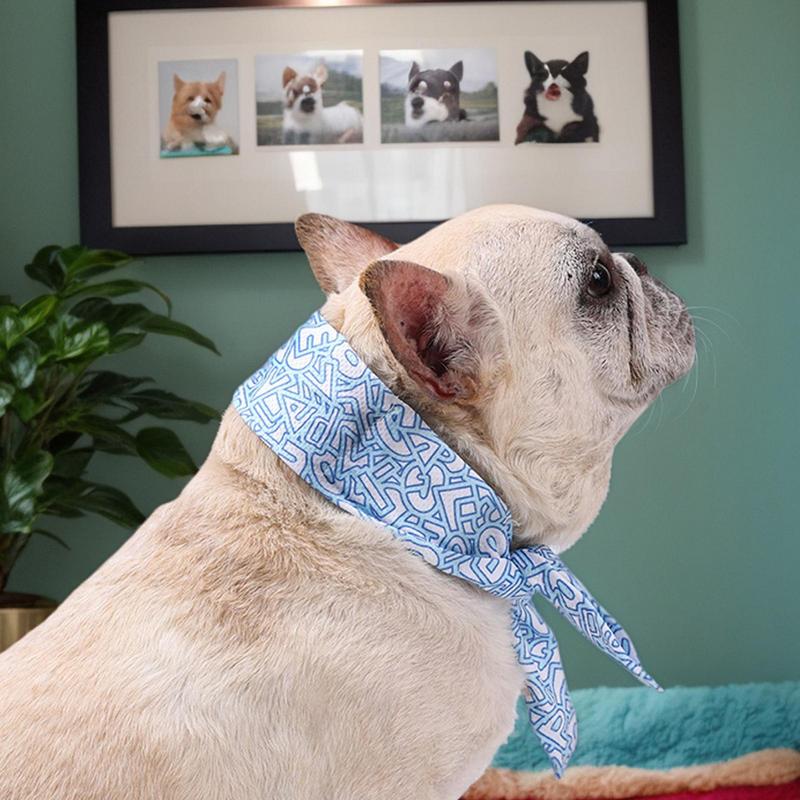 Dog Instant Cooling Bandana Dog Cooling Neck Wraps Ice Scarf Reusable Soft Wrap Neck Cooler For Small Medium Large Breeds Heat