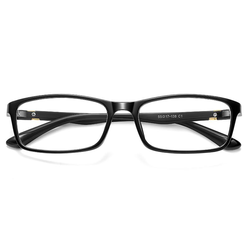 Blue Light Blocking UV TR90 Computer Vision Wellington Unisex [RIYUMY] Glasses, Non-Prescription, Protection, Frame, Protection, Flat,