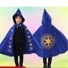 Children Halloween Wizard Blue Cape Costume Cosplay Party Prop Role Play Clothes