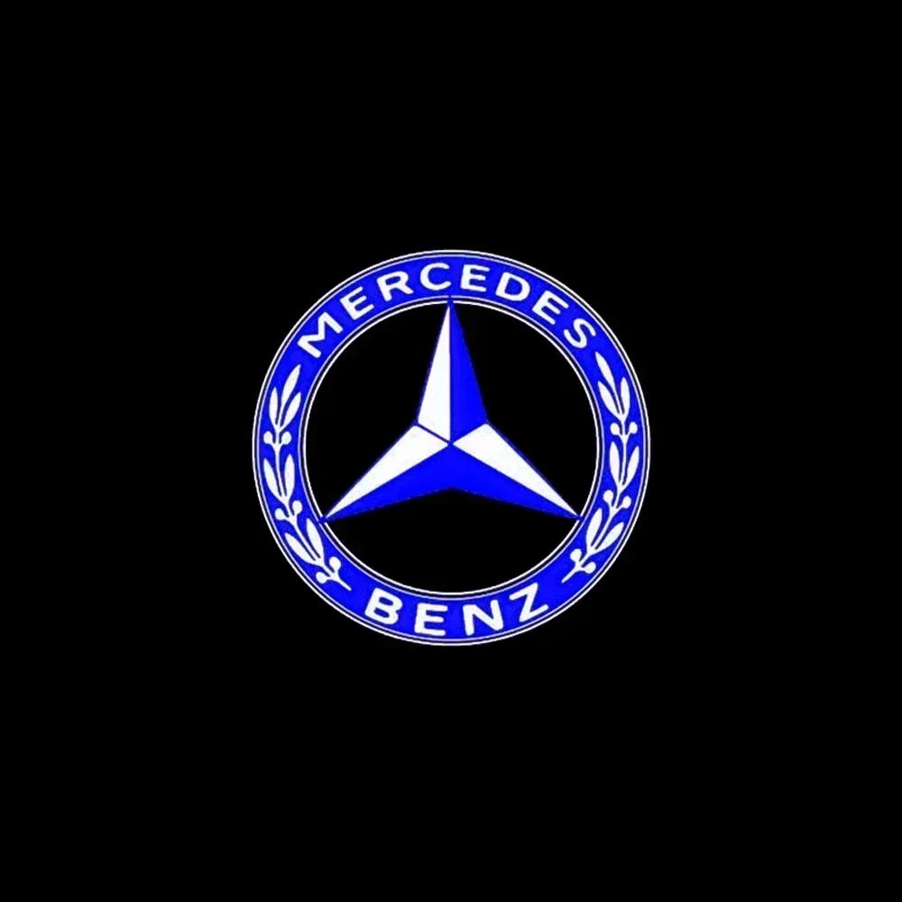 Car Sticker 2X Car Door Sign Welcome Light LED Projection Light For Mercedes Benz AMG GLC GLA GLE GLS GL W204 W176 W205 W213 W16