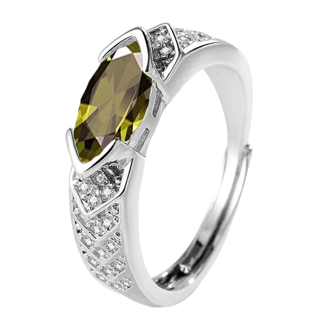 Adjustable Moissanites Diamonds Rings Decoration for Trendy Women Promoting Elegant Styles and Healthy Mood Wear