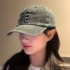 Embroidery Letter Wide Brim Baseball Cap Men And Women American Retro Retro Sunshade Fashion Cap