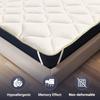 The White Stone Surmatelas Rafraîchissant avec Élastiques | Correcteur de Matelas avec Technologie Cooler et Propriétés Orthopédiques | Hauteur 4 cm 