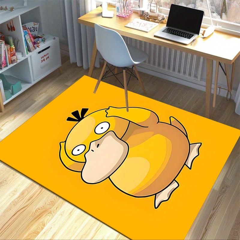 Psyduck Headache Carpet For Playroom Bedroom Living Room Sofa Home Decor Kids Game Area Rug Nonslip Floor Mat