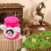 Hamster Habitat Shelter Rabbits Toy Soft Bed House for Hamster for Guinea Pigs, Gerbils Molar Toy Bed