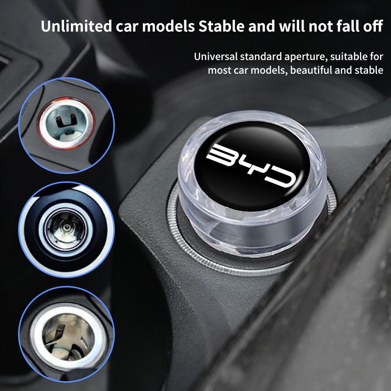 Car Cigarette Lighter Cover DustProof Decoration Cap Auto Accessories For BYD S8 E5 E6 G6 L3 S7 M6 G3 G5 T3 F3 I3 F0 F6 S6 Tang