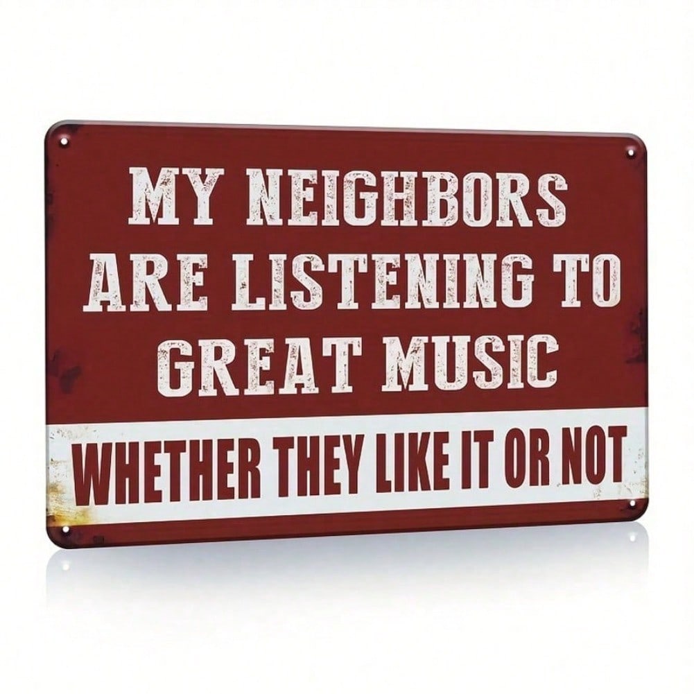 

Vintage Metal Tin Sign Funny Man Cave Garage Bar Decor Sarcastic Music Wall Art Gift 20x30 разноцветный