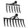Manganese Steel Rake Perfect For Small Lawn Maintenance Efficient Soil Aeration