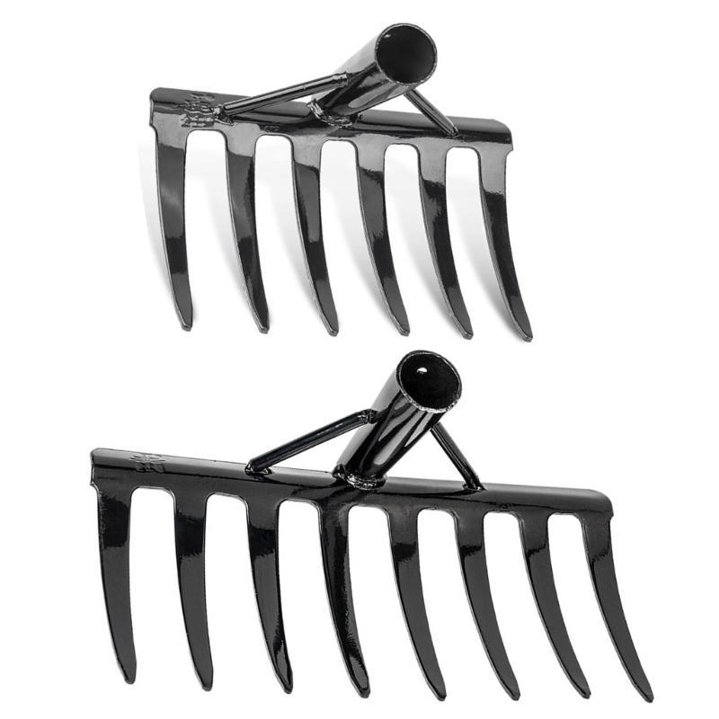 Manganese Steel Rake Perfect For Small Lawn Maintenance Efficient Soil Aeration
