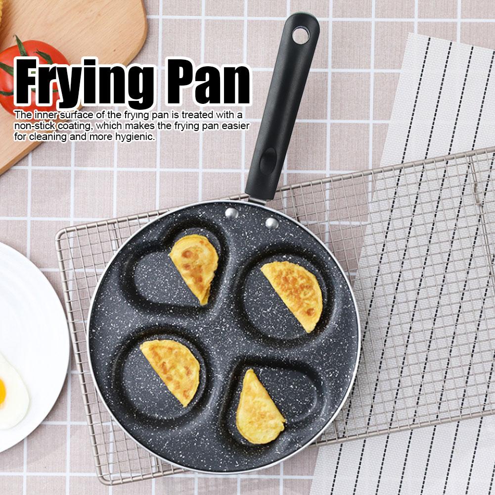 4 Holes Non Stick Coating Frying Pan Home Kitchen Cookware Cooking Tool for Fried Eggs