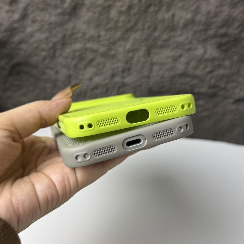 Breathable Heat Dissipation Mesh Case for iPhone 17 Air 16 15 14 13 12 Pro Max For Magsafe Glass Lens Protection Hard PC Cover