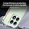 KADEM For Xiaomi 14T Pro Case Electroplating Silk Texture PU + TPU Phone Back Cover
