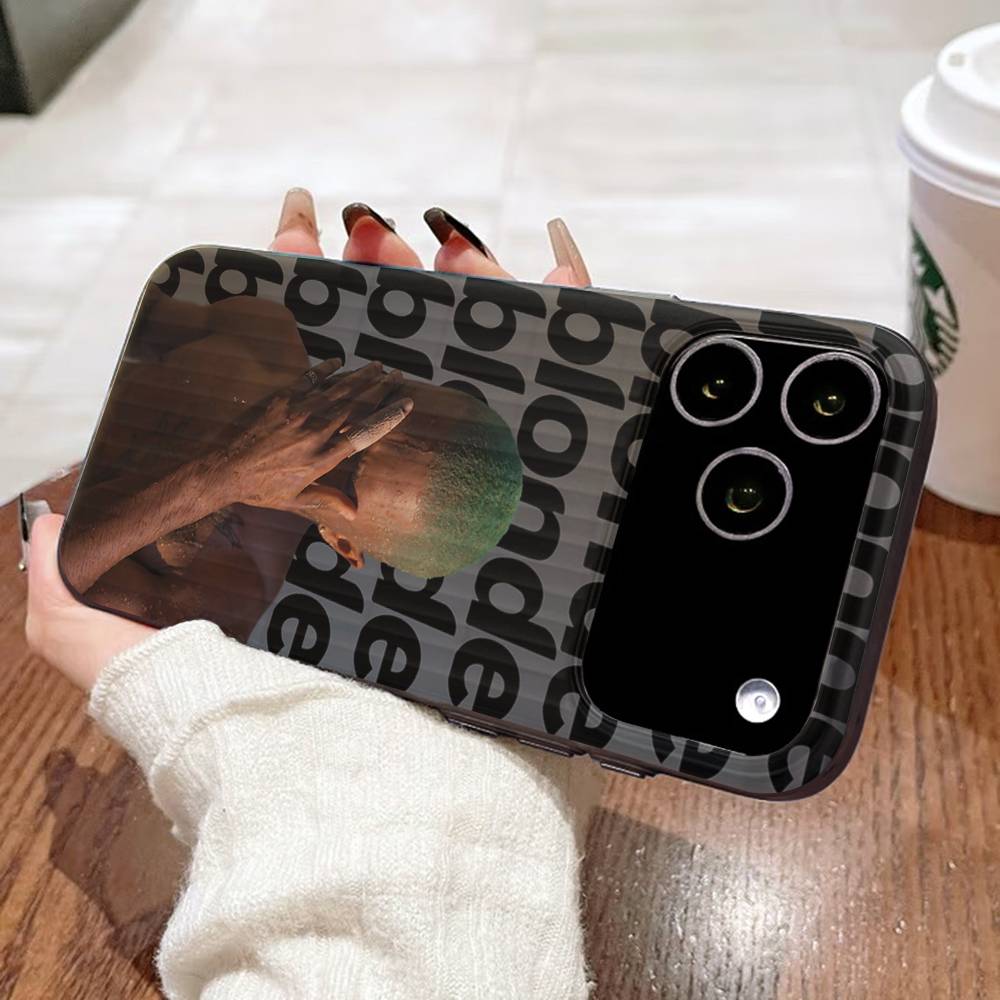 Frank Blonde Oceans For Phone 17 16 15 14 13 12 11 Pro Max Plus Pro Air Phone Case Corrugated Stripe Back Cover