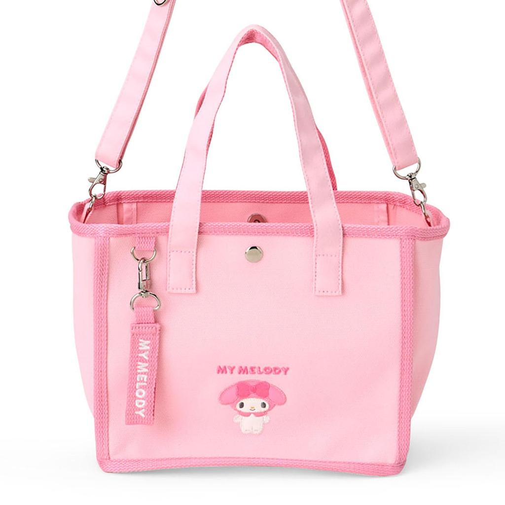 Sanrio 2-Way Mini Tote Bag, My Melody, Cotton, Polyester, and Steel, Shoulder Bag, Ages 3 and Up, 615161