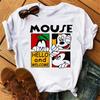 Fashion Cute Disney Mickey Minnie Cartoon Graphic Printed Women T-Shirt Casual O-Neck Short Sleeves Streetwear Female Tops Tees