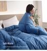 Feather Velvet Quilt: Breathable Comforter for All Seasons - Ideal for Dorms, Hotels, and Guest Houses