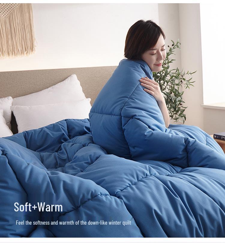 Feather Velvet Quilt: Breathable Comforter for All Seasons - Ideal for Dorms, Hotels, and Guest Houses