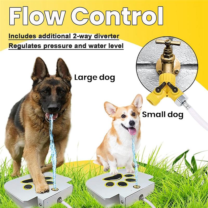 ABJI-Sprinkle Drinking Water Dispenser Outdoor Dog Water Fountain Step On Large Dog Dog Waterer