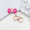 1pcs Rose Red Oil Drop Pendant Through The Alloy Earrings Diy Handmade Homemade Accessories Materials Multiple Styles