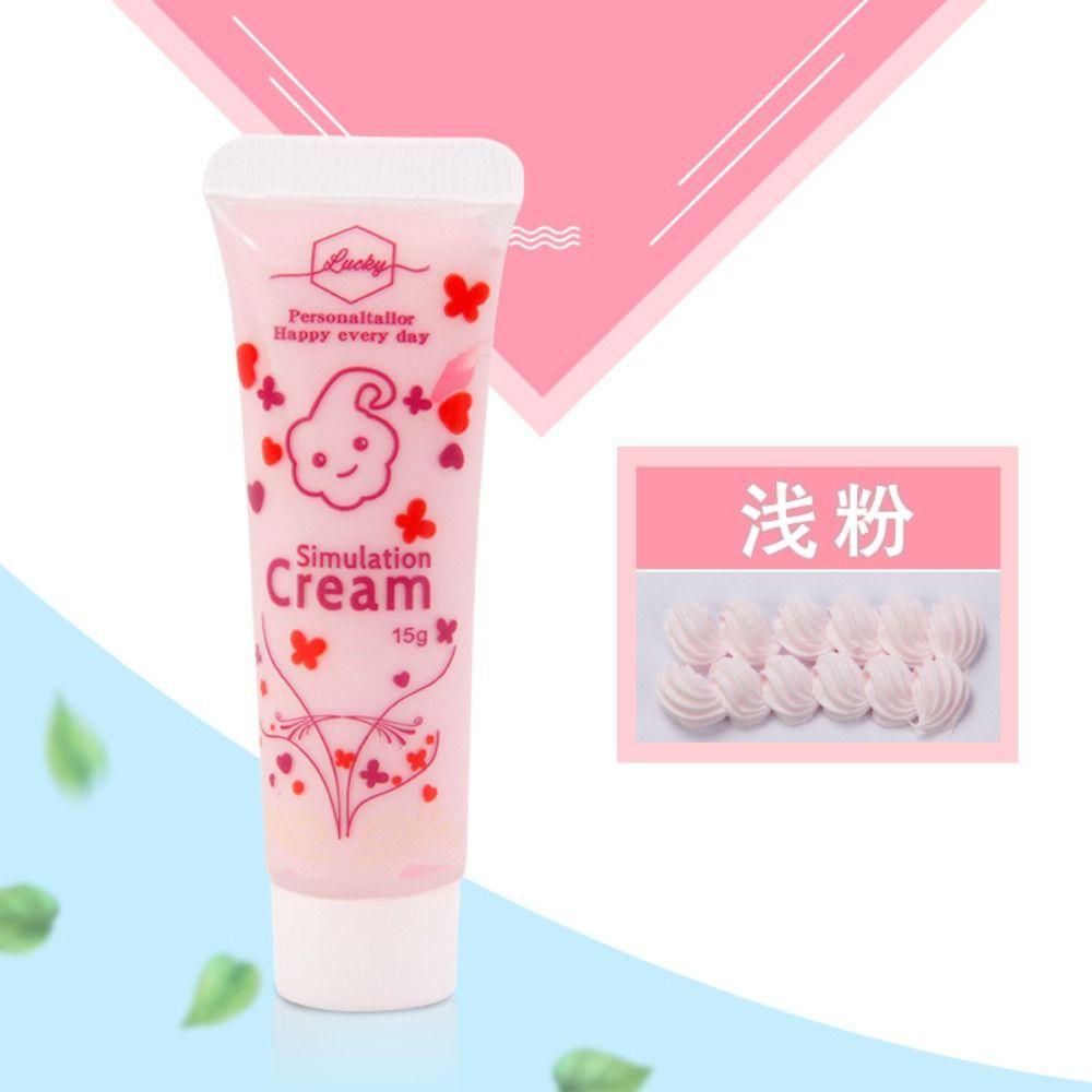 

Handmade Stationery Box Simulation Gel for Phone Case Resin Cream Guka Glue Cream Gum Goo Card Glue світло-рожевий колір