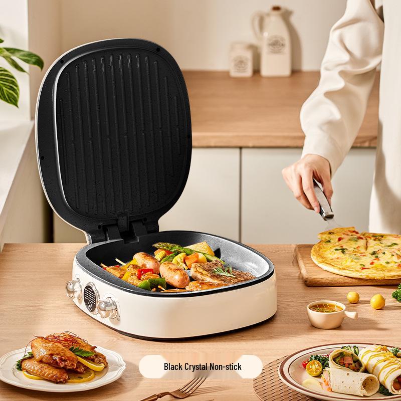 Multi-Functional Double-Sided Electric Pancake Maker with Ceramic Surface