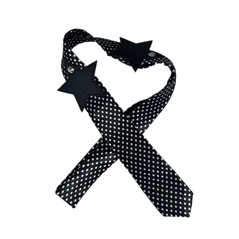 Spicy Girl Leopard Print Scarf Star Scarf Hairband Retro Polka Dot Waist Belt  Daily Wear