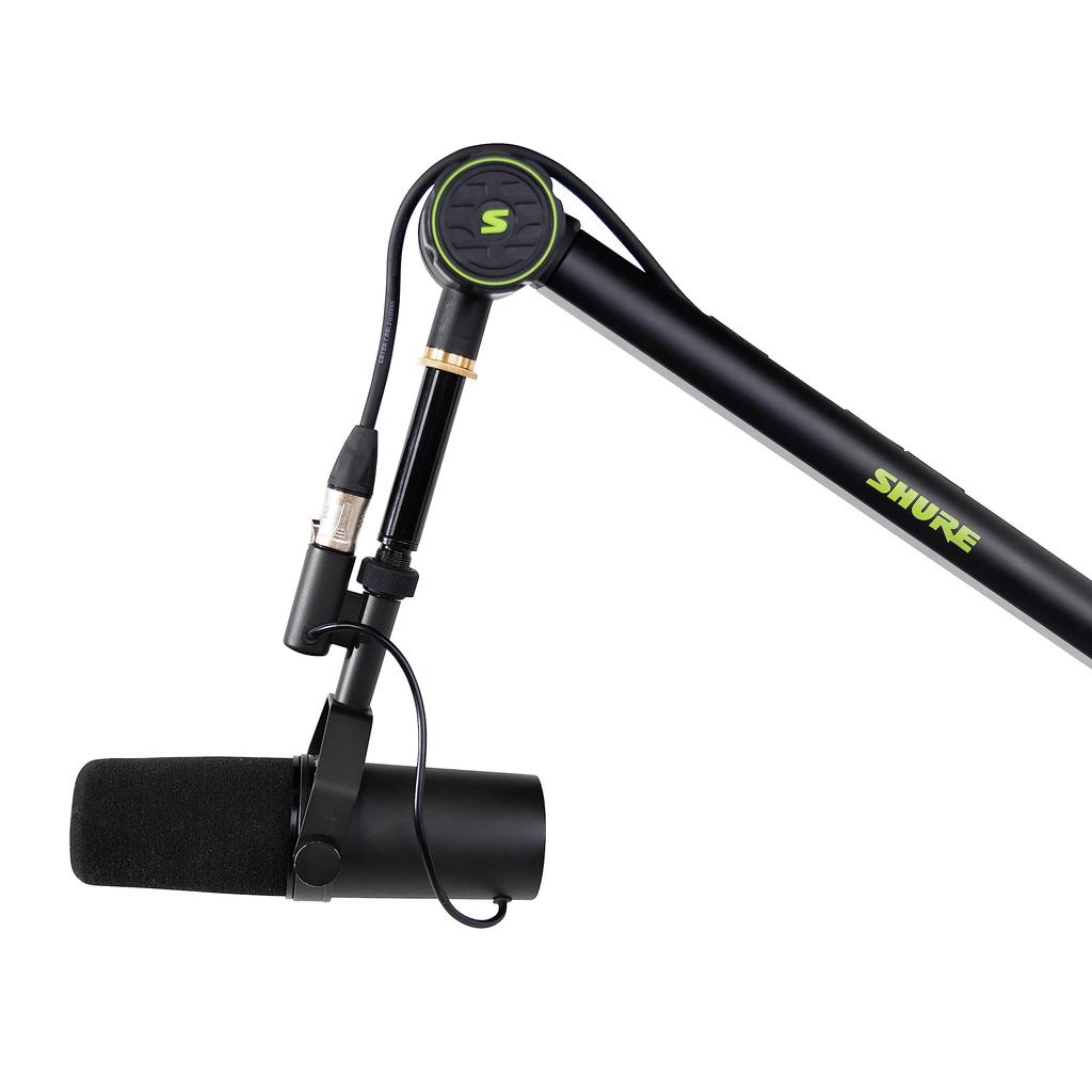Shure by Gator Desktop Microphone Arm Stand, 94cm Arm Length, 360-Degree Rotating Base, SH-BROADCAST1 [For Audio Recording, Video Streaming, Video