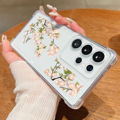 Small Flower Case For Samsung Galaxy A56 A16 A55 A54 A15 A36 5G S25 Edge S24 S25 S23 Ultra S22 Plus S24 FE Clear TPU Phone Cover