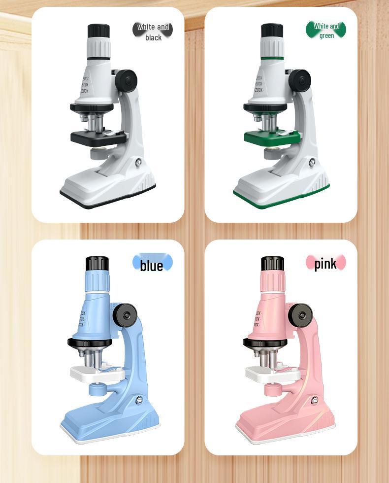 Xueyouma 1200X Children's Optical Microscope Science Experiment Set