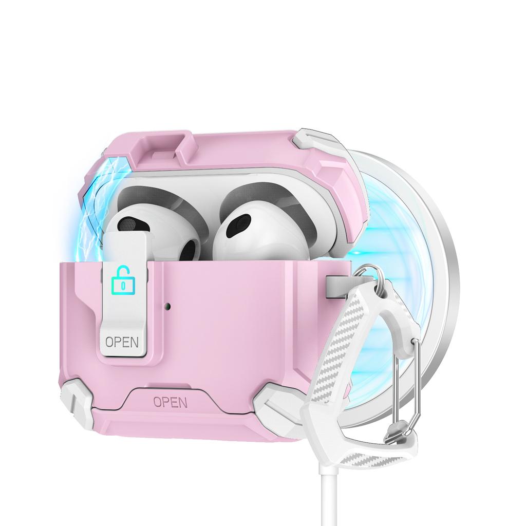 For AirPods 4 Generation Case Magnetic Automatic Lock with Phone Stand&Cleaning Kit for Airpods 4 with Active Noise Cancellation