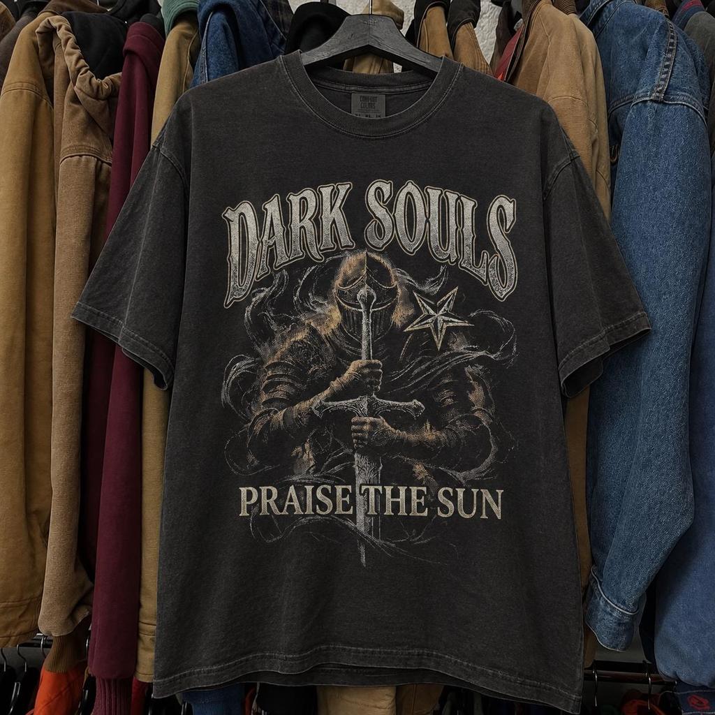 Dark Souls T-Shirt | Video Game Knight Graphic Tee