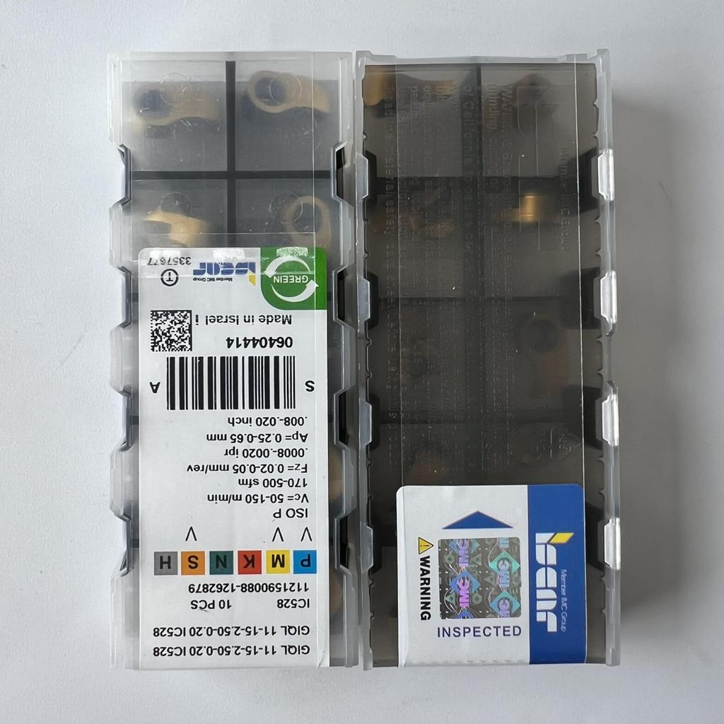 ISCAR / GIQL11-15-2.50-0.20 IC528 / Industrial indexable carbide inserts 10 Pcs