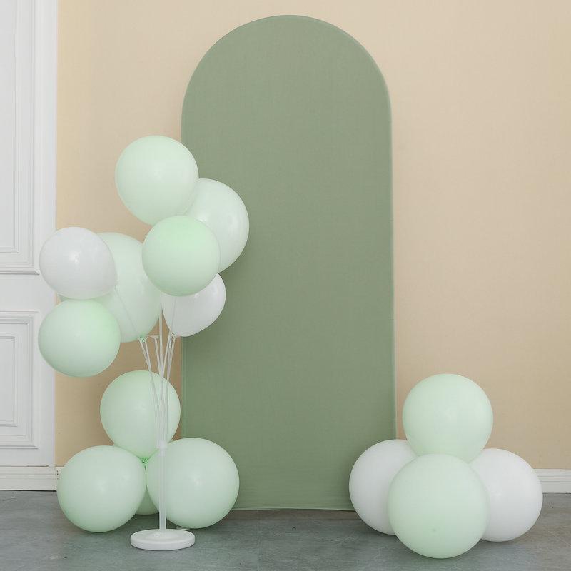 

U-образный эластичный чехол для свадебных и праздничных украшений - Высококачественная полиэстеровая фоновая ткань 6FT (180×80CM)