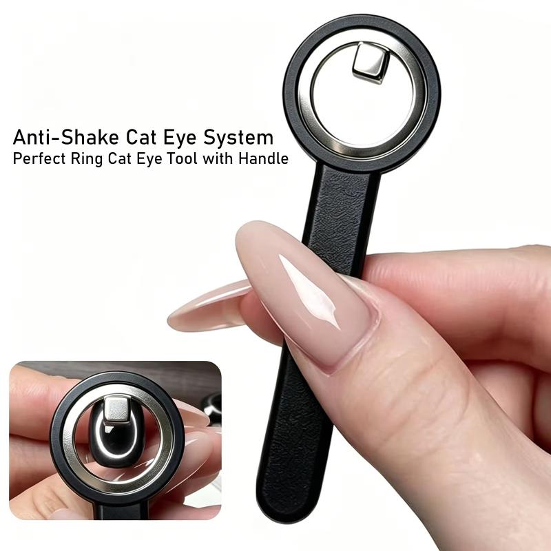 Anello Magnetico per Unghie Cat Eye Strumento Magnetico con Manico per Smalto Gel Cat Eye Manicure Fai da Te Strumenti per Manicure