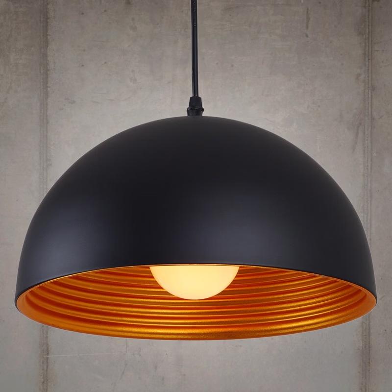 Double-Layer Semi-Circular Pendant Light