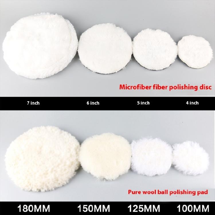 Fine Fiber Synthetic Wool Buffing Disc Collection Multiple Dimensions Quick Changes Backing Systems Buffing Pad