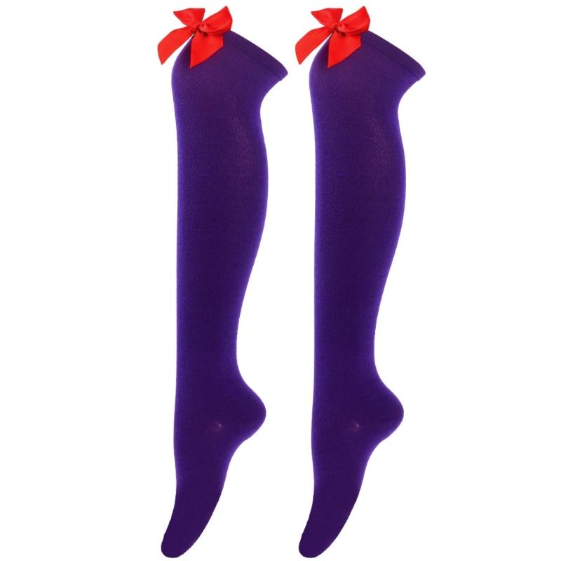 Cute Bow Boot Sock Leg Warmer High Sock for Daily Wear Cosplay Thigh High Sock Over the Knee High Boot Stocking Leg Warm