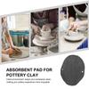 Blue Round Pottery Absorbent Pad Cloth Dualhole Batmate Stable Clay Throwing Pad Ceramic Machine Accessories Clay Cloth